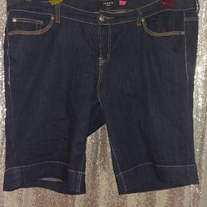 Plus Sized Womens Jean Shorts